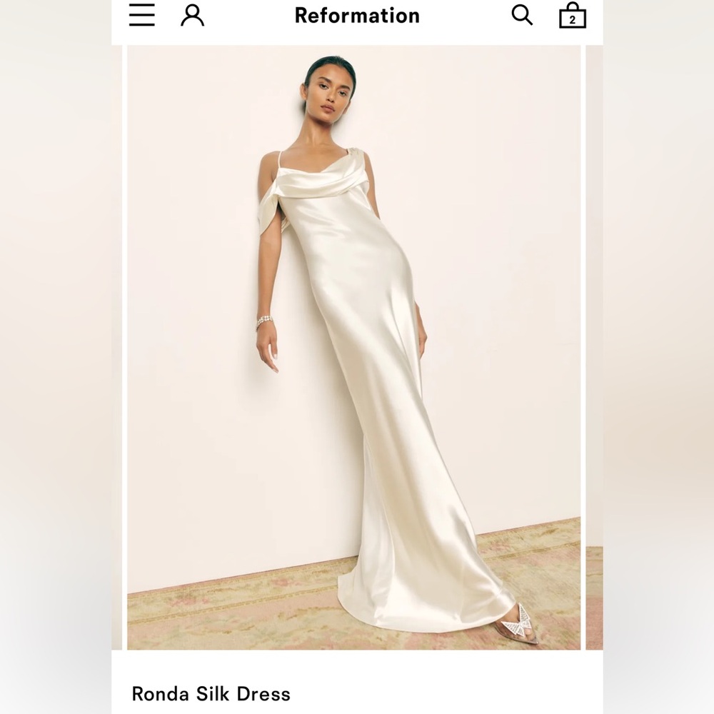 Reformation Ronda Ivory Gown Maxi